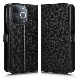 θήκη πτερύγιο για Realme Note 70T 4G, Wallet Rhombus, μαύρη
