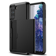 Θήκη για Samsung Galaxy S21 FE, Sliding Card Holder, μαύρη