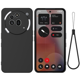 Θήκη για Nothing Phone 3a Pro, Silicone Lite, μαύρη