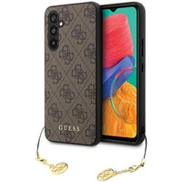 GUESS Θήκη για Samsung Galaxy S23 FE, 4G Charms Collection Hardcase, καφέ