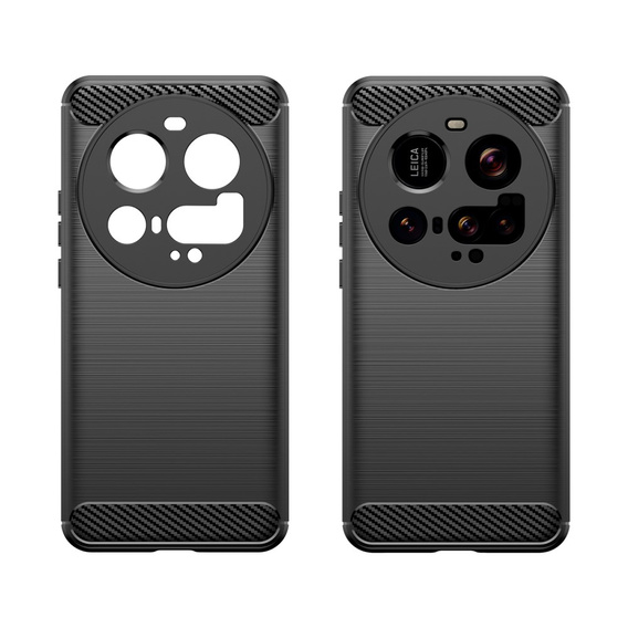 Θήκη για Xiaomi 15 Ultra, Carbon, μαύρη