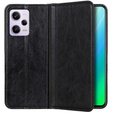 Θήκη για Xiaomi Redmi Note 12 Pro+ 5G, Wallet Litchi Leather, μαύρη