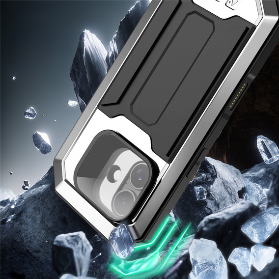 Θήκη R-JUST με προστατευτικό οθόνης και βάση για iPhone 17