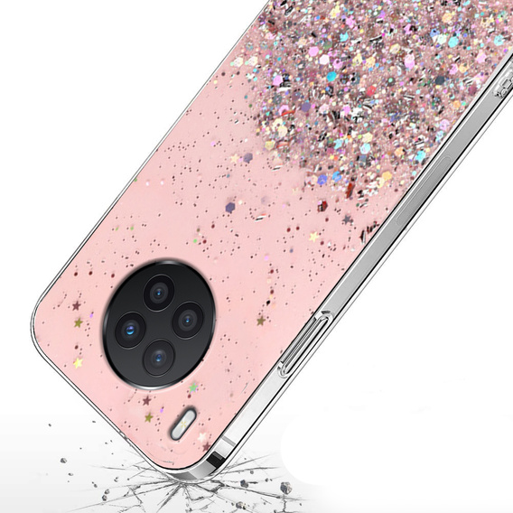 Θήκη για Huawei Nova 8i, Glittery, ροζ