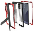Θωρακισμένη θήκη για Samsung Galaxy Z Fold6 5G, αλουμίνιο, με βάση στήριξης και χώρο για γραφίδα, μαύρη