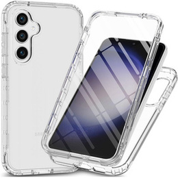 Θήκη για Samsung Galaxy S24, Shockproof, με μεμβράνη, διαφανής