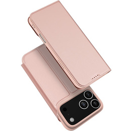 Θήκη Dux Ducis για iPhone 17 Pro Max, Skin Pro, με πτερύγιο, με υποδοχή για κάρτες, ροζ