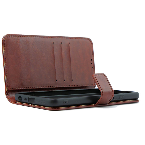 Θήκη με πτερύγιο για Oppo A38 4G / Oppo A18 4G, Crazy Horse Wallet, καφέ