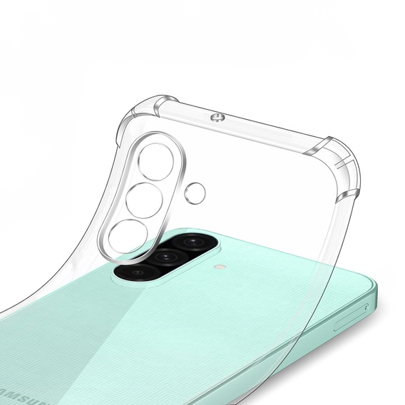 Θήκη για Samsung Galaxy A26, Erbord Dropproof, διαφανής + γυαλί