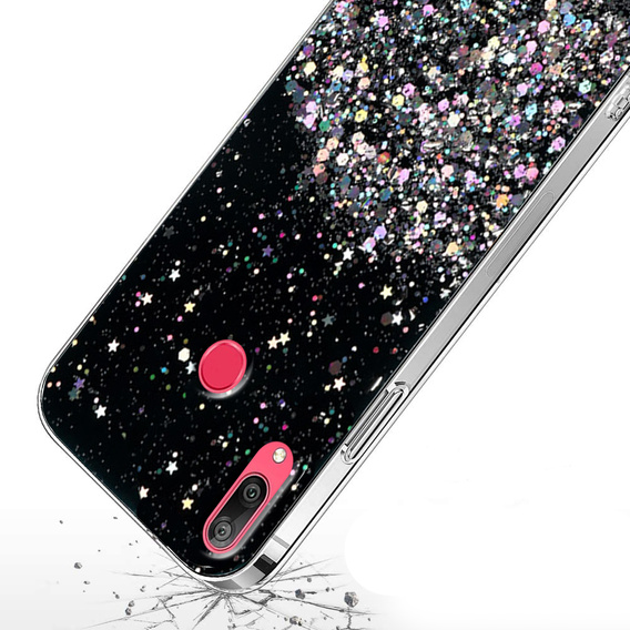 Θήκη για Huawei Y7 2019, Glittery, μαύρη