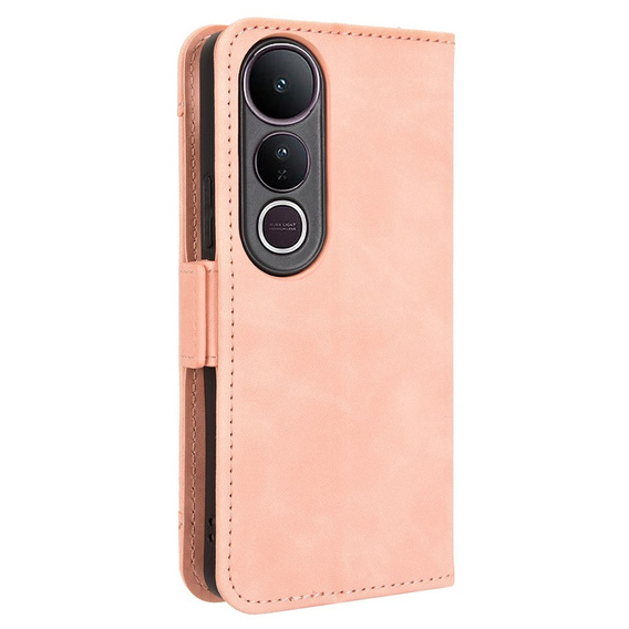 Θήκη με πτερύγιο για Vivo V50 Lite 4G / 5G, Card Slot, ροζ