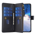 Θήκη με πτερύγιο για Samsung Galaxy A25 5G, Wallet Zipper Pocket, μαύρη