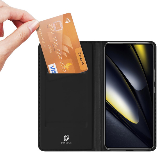 Dux Ducis Θήκη για Xiaomi Poco F6, Skinpro, μαύρη