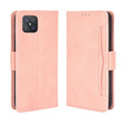 Θήκη με πτερύγιο για Oppo Reno 4 Z 5G, Card Slot, ροζ