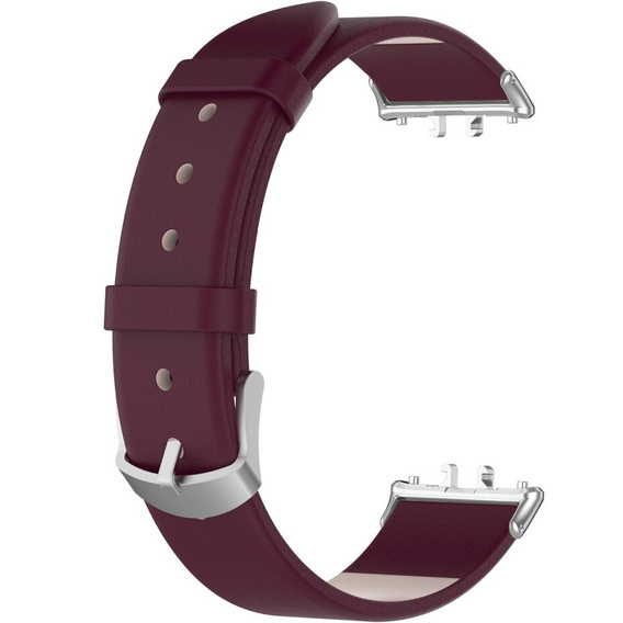 Δερμάτινο λουράκι για Samsung Galaxy Fit 3, μπορντό