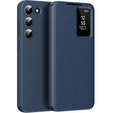Αναδιπλούμενη θήκη για Samsung Galaxy S22, Smart View Wallet, μπλε