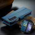 CASEME flip case για Samsung Galaxy Z Fold6 5G, Litchi Wallet, μπλε