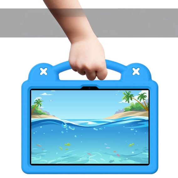 Παιδική θήκη για Lenovo Tab TB311FU, Cute Patterns, με βάση, μπλε