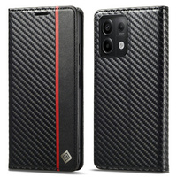 Θήκη με πτερύγιο για Xiaomi Redmi Note 13 5G, Carbon LC.IMEEKE, μαύρη