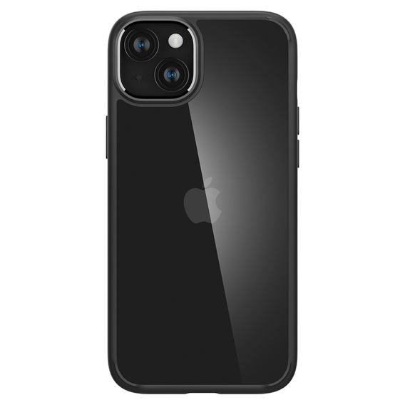 θήκη Spigen για iPhone 15, Ultra Hybrid, μαύρη + μετριασμένο γυαλί 9H