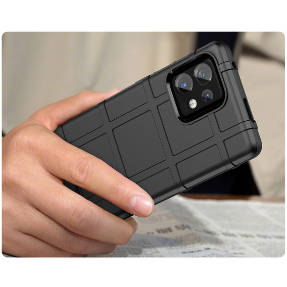 Θήκη για Motorola Edge 40 Pro, Rugged Shield, μαύρη