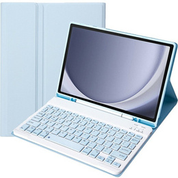 Θήκη + πληκτρολόγιο Samsung Galaxy Tab A9+, Leather Pen Slot, γαλάζια
