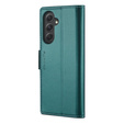 CASEME flip case για Samsung Galaxy A54 5G, Litchi Wallet, πράσινη