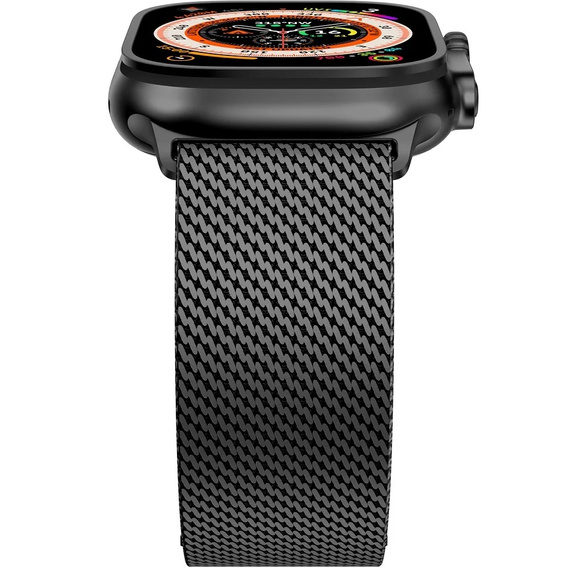 Bransoleta do Apple Watch 1/2/3/4/5/6/7/8/SE/ULTRA 42/44/45/49 MM, Czarna