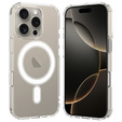Μαγνητική θήκη MagSafe για iPhone 16 Pro Max, ERBORD CrystalMag, διαφανής + Γυαλί οθόνης