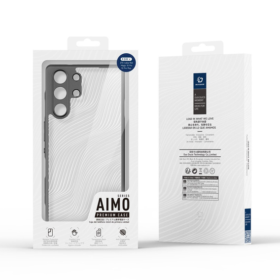 θήκη DuxDucis για το ZTE nubia Red Magic 10 Pro / 10 Pro+ 5G, Aimo Case, διαφανής / μαύρη