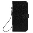 θήκη πτερύγιο για Oppo A5 Pro 5G, Wallet Rhombus, μαύρη
