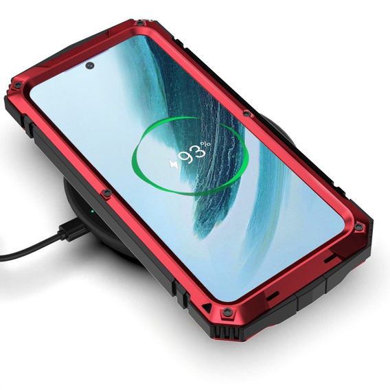 Θωρακισμένη θήκη για Samsung Galaxy S25+ Plus, R-JUST, κόκκινη