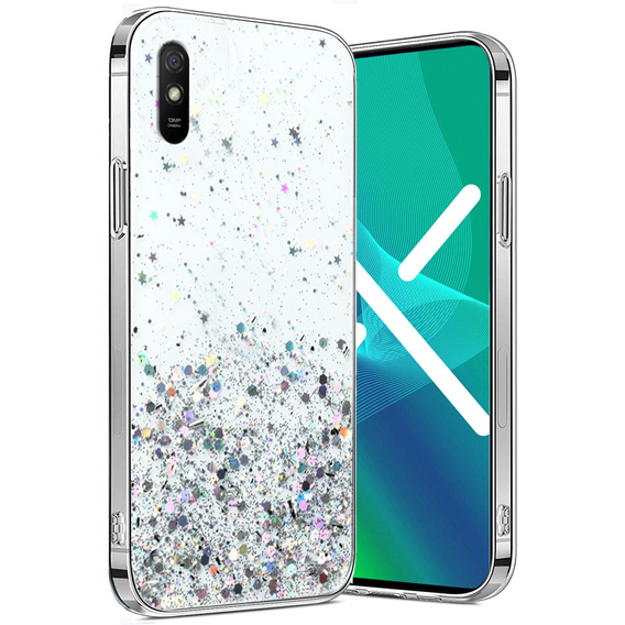Θήκη για Xiaomi Redmi 9A, Glittery, διαφανής