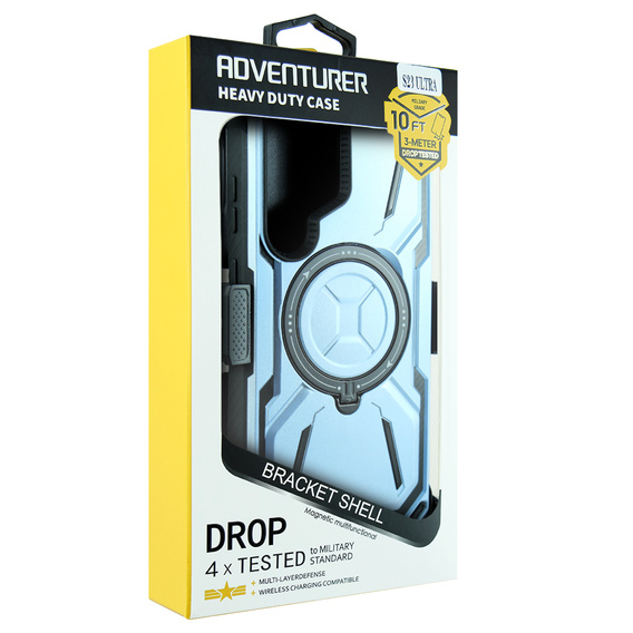 Θήκη για Samsung Galaxy S23 Ultra, Heavy Duty Ring Belt Clip, μπλε