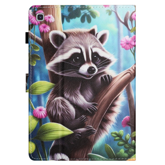 Θήκη για Samsung Galaxy Tab S6 Lite 2022 / 2020, με πτερύγιο, raccoon