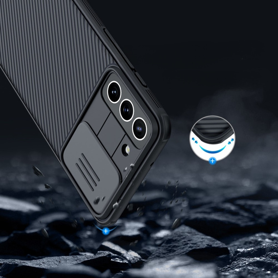 Θήκη για Samsung Galaxy S21 FE, θωρακισμένη Nillkin, CamShield Pro, μαύρη