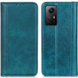 Θήκη για Xiaomi Redmi Note 12S, Wallet Litchi Leather, πράσινη