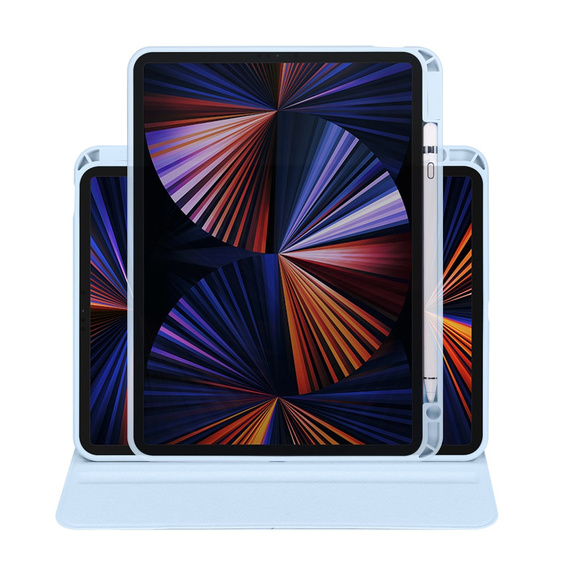Θήκη για iPad Pro 11" 2022/2021/2020 (4/3/2 gen.), με υποδοχή γραφίδας, περιστρεφόμενη κατά 360°, μπλε