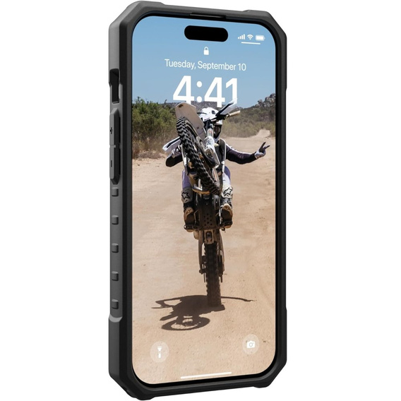 Urban Armor Gear Θήκη για iPhone 15 Pro, Pathfinder MagSafe, διαφανής / μαύρη
