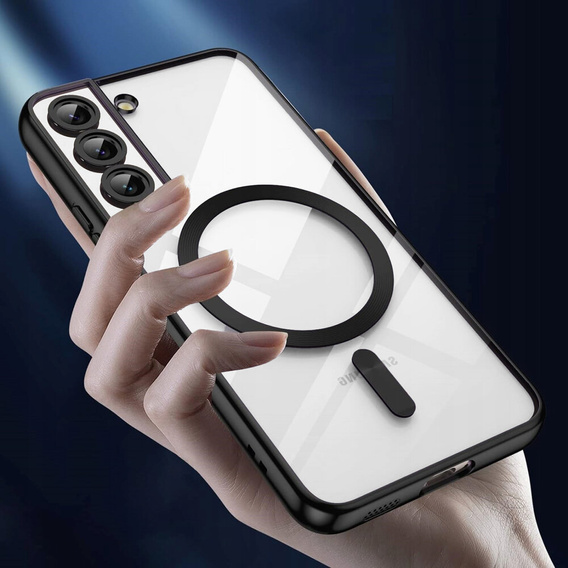 Θήκη για Samsung Galaxy S22, Electro MagSafe, μαύρη + Γυαλί για την οθόνη