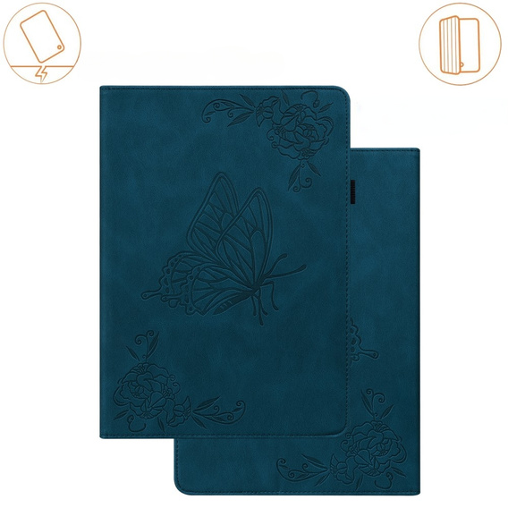 θήκη για το Lenovo Tab M9, Butterfly, μπλε