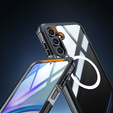 Θήκη για Samsung Galaxy A16, Shockproof, με γυαλί, για MagSafe, μαύρη