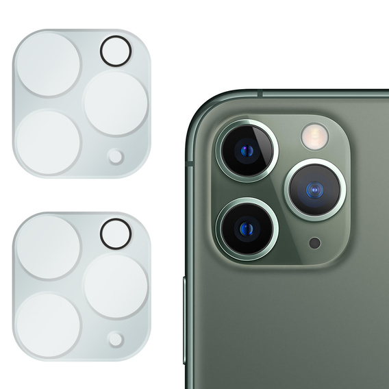 2x ERBORD μετριασμένο γυαλί για την κάμερα για να iPhone 12 Pro