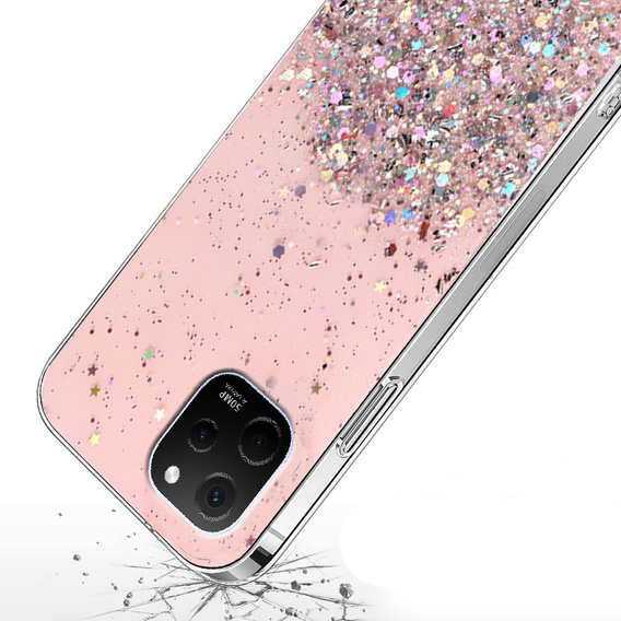 Θήκη για Huawei Nova Y61, Glittery, ροζ
