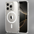 Μαγνητική θήκη MagSafe για iPhone 16 Pro Max, ERBORD CrystalMag, διαφανής + Γυαλί οθόνης
