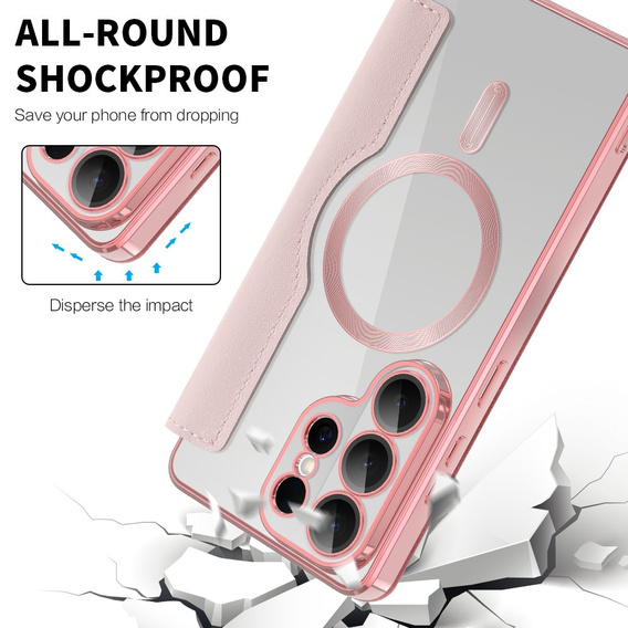 Θήκη με πτυσσόμενο καπάκι RFID Wallet MagSafe με προστασία κάμερας για Samsung Galaxy S26 Ultra