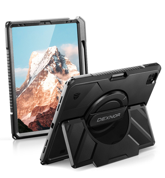 Θήκη Dexnor 360° με ιμάντα και θήκη για γραφίδα για iPad Pro 13" 2024 (7ης γενιάς)