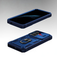 Θήκη για Samsung Galaxy S24+ Plus, CamShield Slide, μπλε