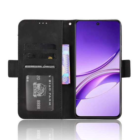 Θήκη με πτερύγιο για Vivo V50 Lite 4G / 5G, Card Slot, μαύρη