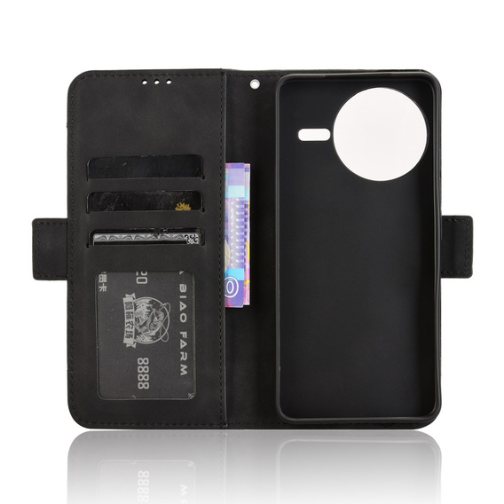 Θήκη με πτερύγιο για Xiaomi Poco F7 Pro, Card Slot, μαύρη